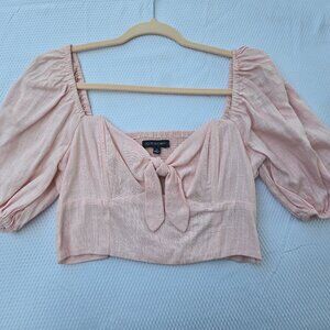 Light Pink, Pre-loved crop top, Medium